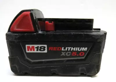 Milwaukee 48-11-1850 M18 RedLithium 5.0Ah Battery Pack High Capacity • $34.99