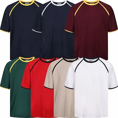 £5.99 • Buy New Mens Breathable T Shirt Cool Dry Running Performance Sports Wicking Gym Top