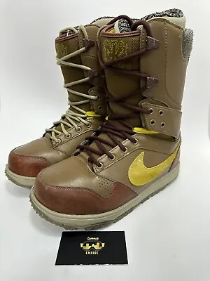 Nike Zoom DK Snowboard Boots Brown Danny Kass Men’s Size 8 407642-301 SBB • $150