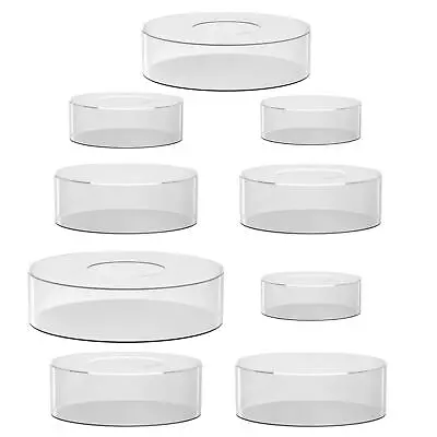 Clear Acrylic Fillable Cake Stand Flower Organizer Decorative Cake Riser For • £19.33