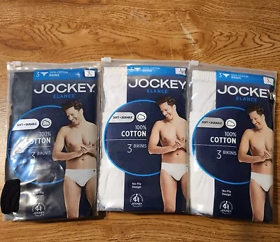 Jockey Men Men S Elance  Bikini - 3 Pack Large • $38