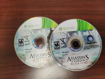 Assassin's Creed IV Black Flag (Xbox 360) NO TRACKING - 2 DISCS ONLY • $4.80