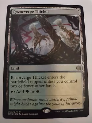 Razorverge Thicket Foil - MTG - ONE Phyrexia All Will Be One • $3.30