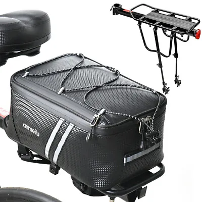 Rear Bike Rack Bicycle Cargo Rack Luggage Carrier Holder Pannier Storage Bag • $33.15