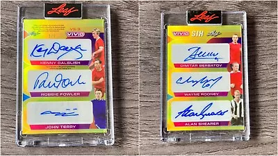 2022 Leaf Vivid Soccer - SIX EPL LEGENDS AUTO CARD GOLD #'d 1/1 - SEE PICS/INFO • £199.99