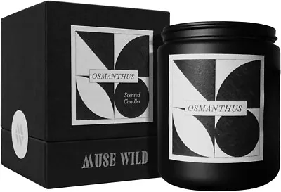 USEWILD Scented Candles Natural Soy Wax Candle Scent August Night Cinnamon Rose • £6.99