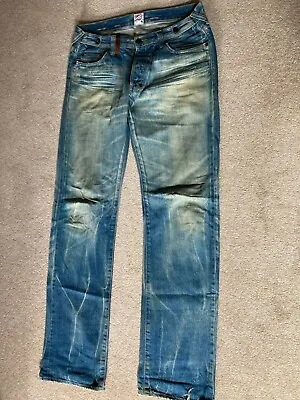 £98 • Buy Men's Prps Jeans 32  Waist 34  Leg - Blue Distressed - Great Condition