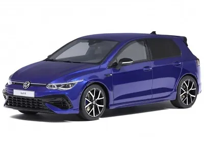 2021 Volkwagen Golf VIII R - Lapiz Blue - 1:18 Model By Otto Mobile (OT413) • $124.99