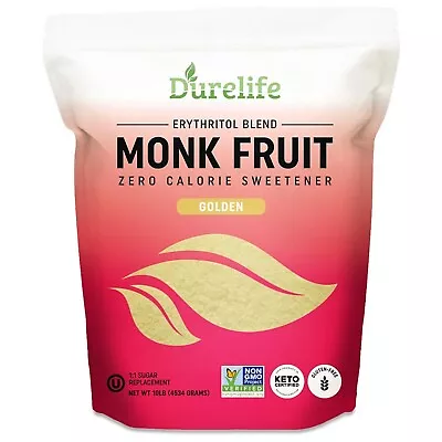 Durelife Golden Monk Fruit Sweetener Golden - 10 Lb Bulk Size • $62.99