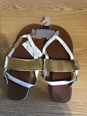 Mixit 9 Women’s Sandals Shoes White Retail $24 (apt-2004) • $9.56