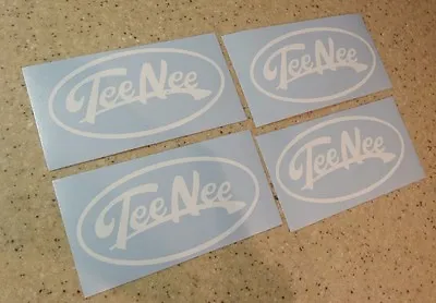 Tee Nee Vintage Boat Trailer Decals 4-pak Pick White Free Ship + Fish Decal • $12
