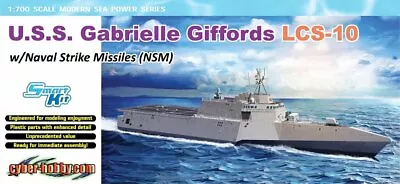 1/700 U.S.S. Gabrielle Giffords (LCS-10) W/ NSM Missiles ~~ Cyber Hobby #7147 • $39.95