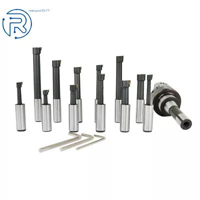 3In Boring Head With R8 Shank 12Pcs 3/4In Carbide Boring Bar Set For Milling • $82