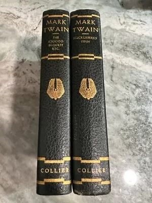 Mark Twain Huckleberry Finn And The $30000 Bequest 2 Book Set • $21