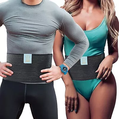 Post Surgery Abdominal Binder For Men And Women I Medical Grade Stomach Compress • £14.99