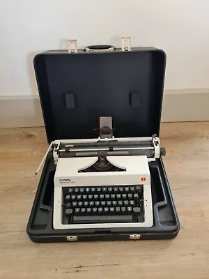 Olympia Monica De Luxe Portable Typewriter Suitcase West Germany VGC Case Travel • £79.99