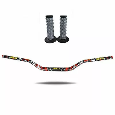 $36.04 • Buy Universal Fat Bar 1-1/8  + Grips Dirt Bike Fat MX Racing Handlebar