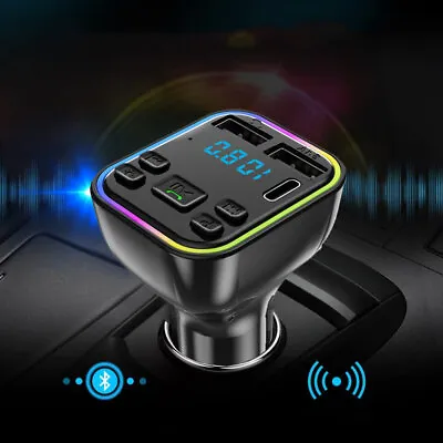1x Car Charger Bluetooth 5.0+ Car BT Wireless FM Transmitter Adapter Accessories • $7.69