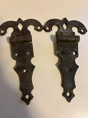 Vintage Reclaimed Ice Box Hinges Brass 7.5” (Set Of 2) • $30