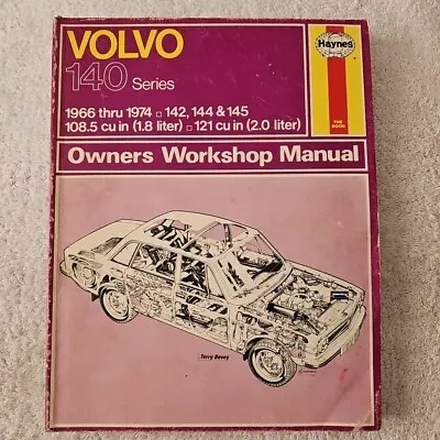 Haynes Repair Manual 129 Volvo 140 Series 1966-1974 1.8 Liter 2.4 Liter     • $8.95