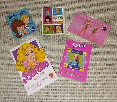 Lot Of 5 Vintage Mattel Barbie Fashion Booklets 1962/63/70/84/97 • $19.88
