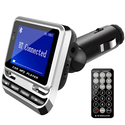 Bluetooth Car FM Transmitter MP3 Player Radio Adapter Kit USB LCD Screen 1.4in • $21.50