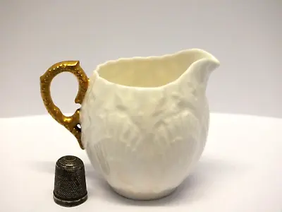 Antique Coalport Shell Pattern Bone China/Porcelain Creamer Jug With Gold Handle • £7.99