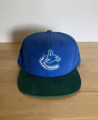Vancouver Canucks Hat Mitchell&Ness SnapBack Blue Green Men NHL Orca Team Ground • $15