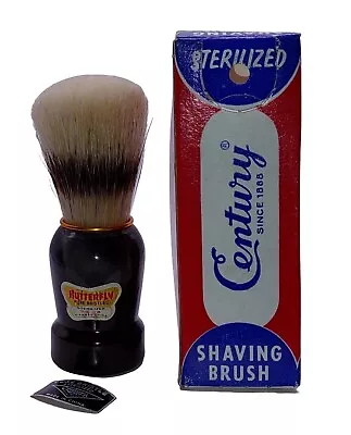 Vintage CENTURY Butterfly Bristles Sterilized Badger Hair Shaving Brush • $29.75