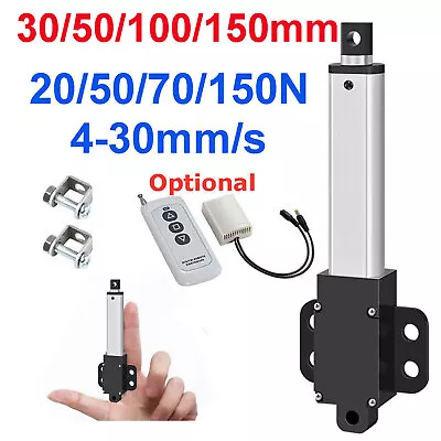 50N Stroke 30mm 50mm 100mm 150mm DC 12V Micro Mini Linear Actuator Fast Speed • $32.79