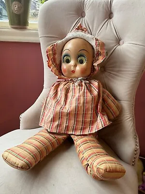 1950s 24  XL GOOGLY EYE MARY LOU BY GUND PRODUCTS ORIGINAL CLOTHES #1 • $75