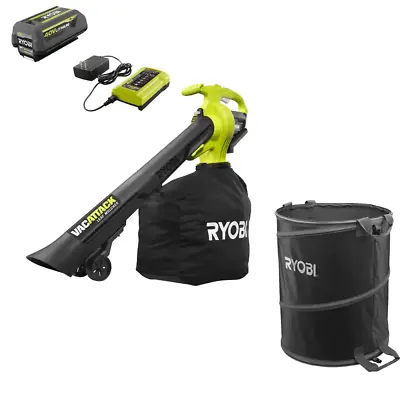 Leaf Vacuum/Mulcher Lawn Bag 40V Vac Attack Cordless W/5.0 Ah Battery & Charger • $310.03