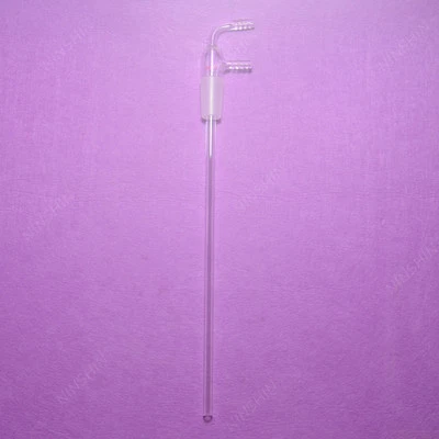 $24.80 • Buy 24/40,90°Bent,Laboratory Glass Long-Stem Hose Inlet Adapter With Vacuum Adapter