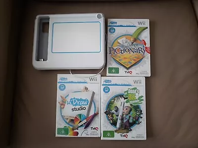 Nintendo Wii UDraw Studio Tablet + Games • $30