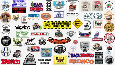 1966-1977 Ford Bronco Classic Vintage 1st Gen Racing Baja Stroppe Sticker Decal • $3.99