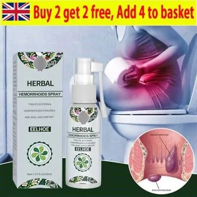 £5.75 • Buy 30ml Hemorrhoid Treatment Spray Natural Herbal Essence No Stimulation Relief