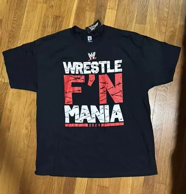 New WWE Wrestlemania 40 ECW Style Logo Wrestle F’N Mania Philadelphia 2024 XXL • $149.99