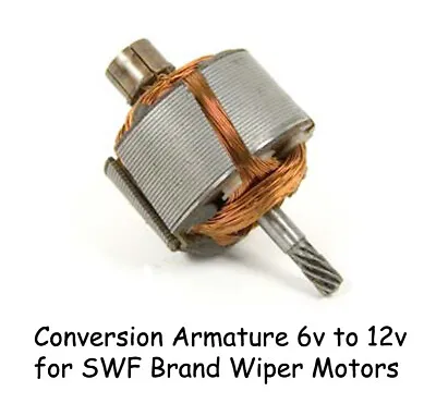 $40 • Buy Vw Type 1 Bug Bus Ghia Swf Windshield Wiper Motor Conversion Armature 6v To 12v
