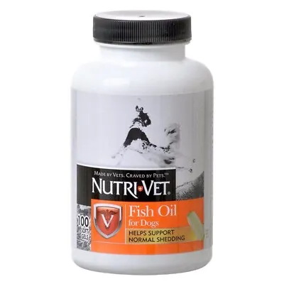 Nutri-Vet Fish Oil For Dogs Soft Gels Helps Support Normal Shedding - 100 Count • $26.90