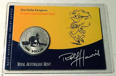 2007 Australia 1 Dollar $1 Frosted Uncirculated Kangaroo ***Rolf Harris*** • $24.95