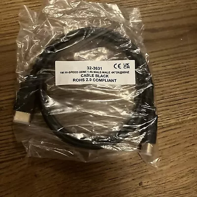 HDMI CABLE HIGH SPEED 4K 1 Meter • £2.99