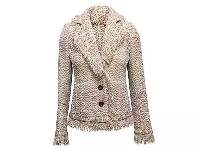 Beige & Multicolor Missoni Wool Knit Blazer Size IT 40 • $195