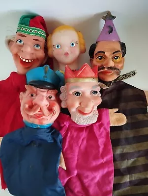 Lot Of 5 Vintage German Rubber Head Hand Puppets • $25