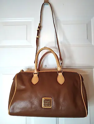 Dooney & Bourke Brown Classic Pebble Leather Barrel Satchel BF028 SA • $65