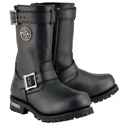 Milwaukee Leather MBM9020 Men's Black 11  Classic Engineer Motorcycle Boots • $142.99