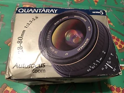 Quantaray AF 28-80mm 1:3.5-5.6 Version 5 Camera Lens For Minolta *Works Great* • $29.99