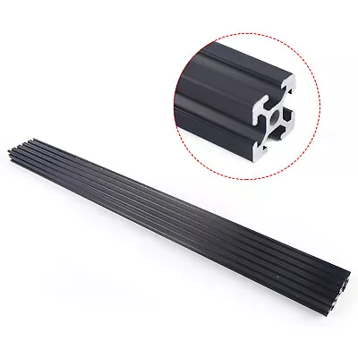 10 Pack T-Slot Aluminum Extrusion 20*20*1000mm 2020 For CNC 3D Printer Black • $74