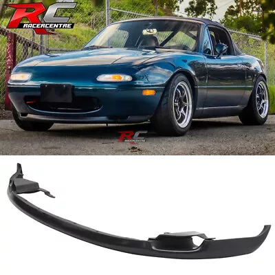 For 90-97 Mazda Miata MX5 RS Style Unpainted Black Front Bumper Lip Spoiler PU • $54.98