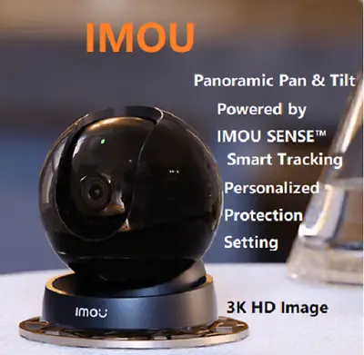 IMOU 5MP PTZ IP Camera Wireless WIFI CCTV HD Smart Tracking Security IR Alexa • £57