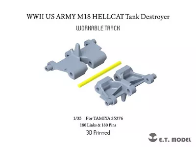 ET 1/35 WWII US M18 HELLCAT Tank Destroyer Workable Track For Tamiya Kit #35376 • $33.14